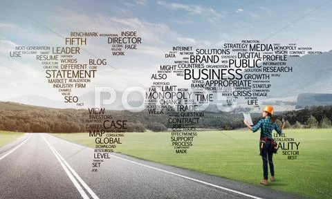 Roads connect the world Stock Photos