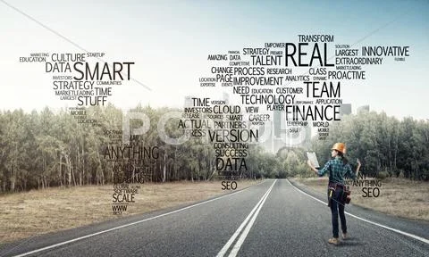 Roads connect the world Stock Photos