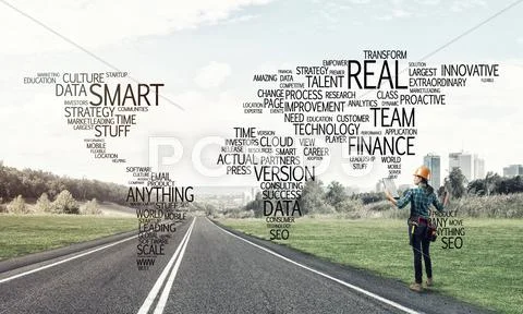 Roads connect the world Stock Photos