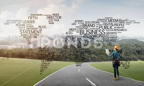 Roads connect the world Stock Photos
