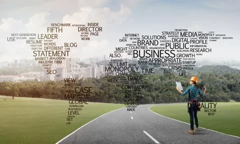 Roads connect the world Stock Photos