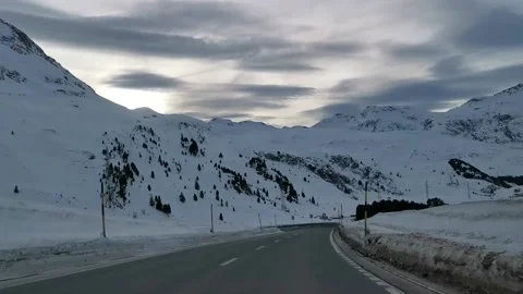 Roads covered with snow in winter Stock Footage 170758835