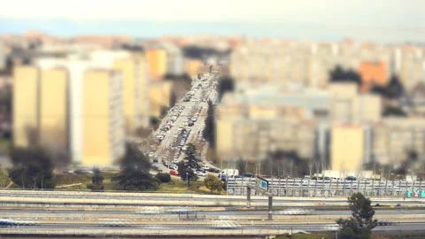 Roads In A Neighborhood Next To The Interstate Stock Footage 99176064