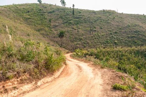 Roads in rural areas of developing countries Foto stock