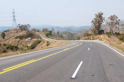 Roads in rural areas of developing countries Foto stock