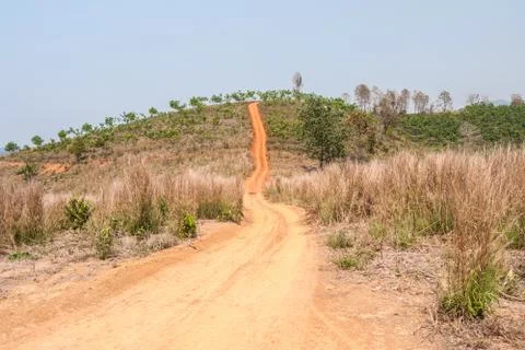 Roads in rural areas of developing countries Foto stock