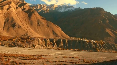 Roads of Spiti valley 5 Stock Footage 84233131
