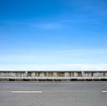 Roadside and pavement Stock Photos