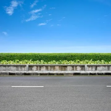 Roadside and pavement Foto stock