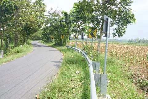 The roadside barrier Stock Photos