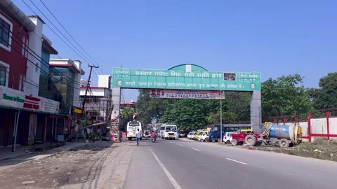 The Roadside Board in View Stock Footage 321041546