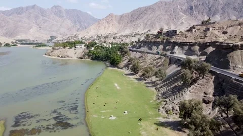 The Roadside Charms of Kabul River Stock Footage 274868282