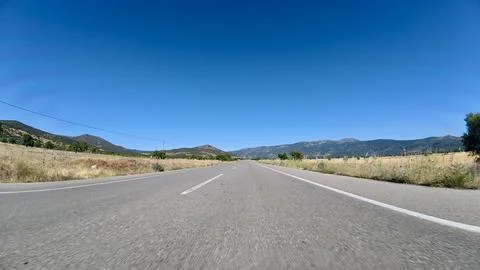 Roadside clear sky Stock Photos