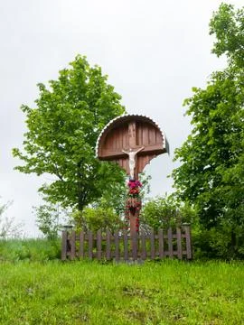 Roadside cross Stock Photos