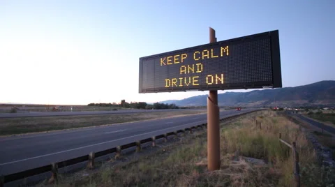 Roadside Lightboard High Angle Video stock 57795655