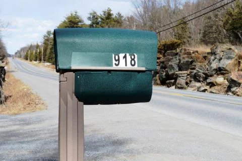 Roadside Mail Delivery Stock Photos