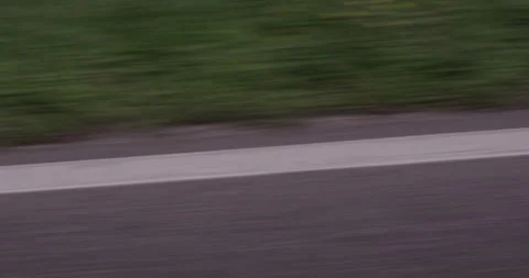 ROADSIDE MARKINGS WHIZZING BY Stock Footage 141120010