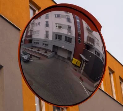 Roadside mirror Stock Photos