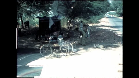 Roadside Scene with Bicycle Video stock 276292867