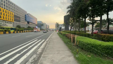 Roadside View and Modern Infrastructure, EDSA 4K 60fps Video stock 338350223