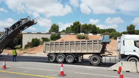 Roadside Work Stock Footage 132517958