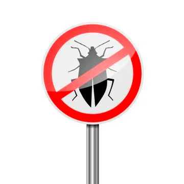 RoadSign Pest Control 스톡 일러스트
