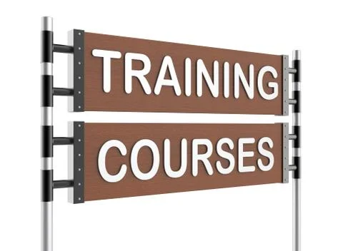 Roadsign training 스톡 일러스트