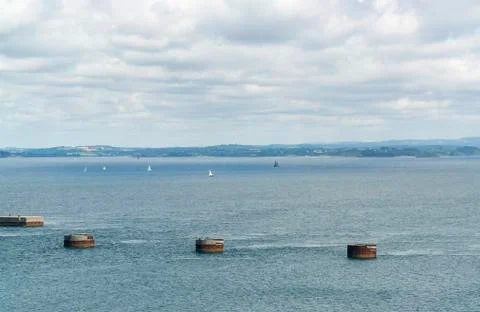 Roadstead of Brest Stock Photos