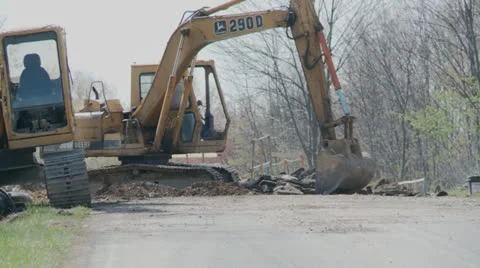 Roadway Construction Stock Footage 24705920