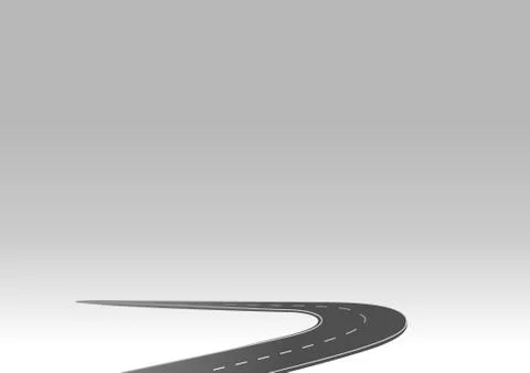 Roadway journey to the future. Stock Illustration