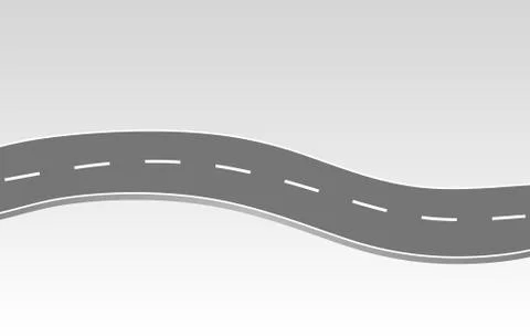 Roadway journey to the future. Stock Illustration