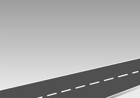 Roadway journey to the future. Stock Illustration