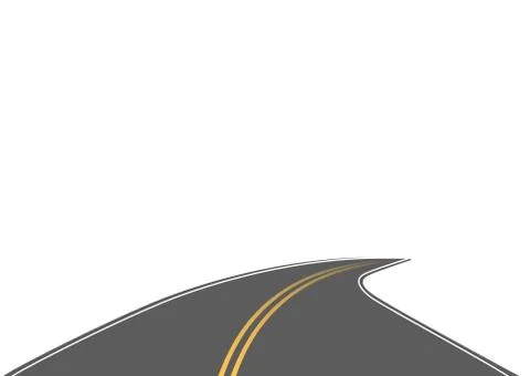 Roadway journey to the future. Stock Illustration