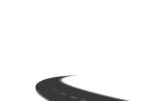 Roadway journey to the future. Stock Illustration