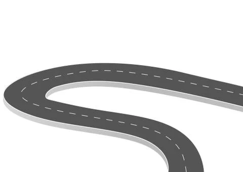 Roadway journey to the future. Stock Illustration