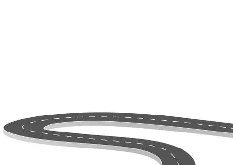 Roadway journey to the future. Stock Illustration