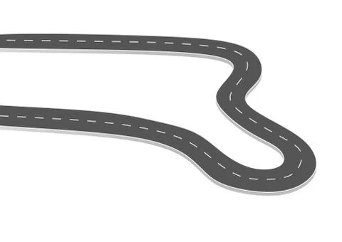 Roadway journey to the future. Stock Illustration