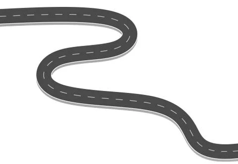 Roadway journey to the future. Stock Illustration