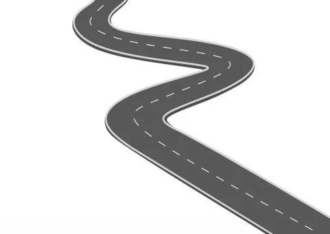 Roadway journey to the future. Stock Illustration