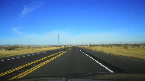 Roadway seen form a car Stock Footage 45277157