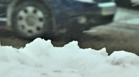Roadway in Snow 3 스톡 동영상 34522879