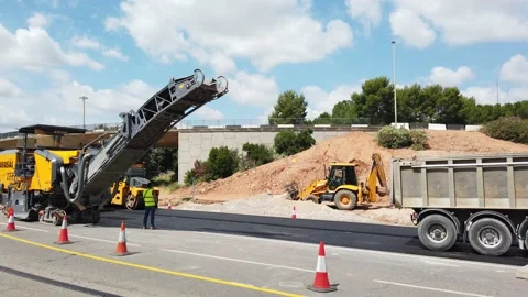 Roadwork Construction Stock Footage 132517904
