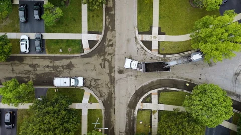 Roadwork development new asphalt road and real estate houses at Suburb 库存影片 306330962