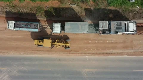 Roadworks construction Video stock 134359398