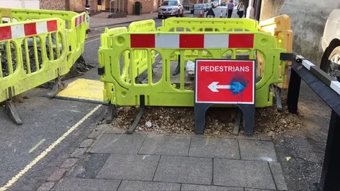 Roadworks Stock Footage 72374320