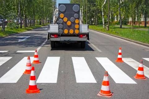 Roadworks Stock Photos