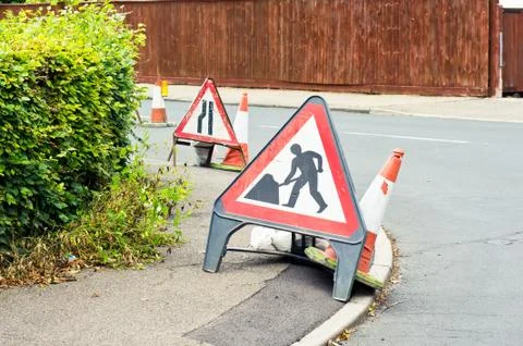 Roadworks Stock Photos