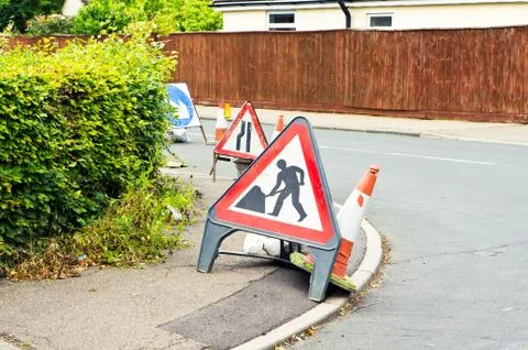 Roadworks Stock Photos