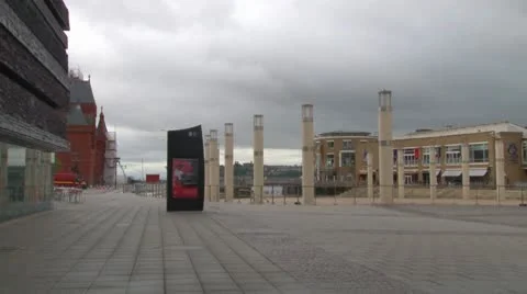 Roald Dahl Plass Stock Footage