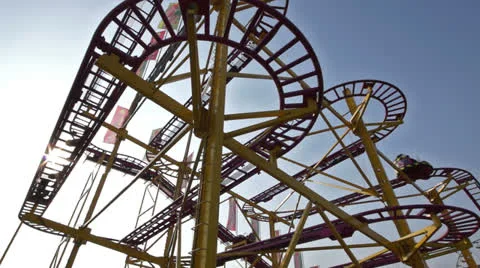 Roalercoaster Stock Footage 22769836